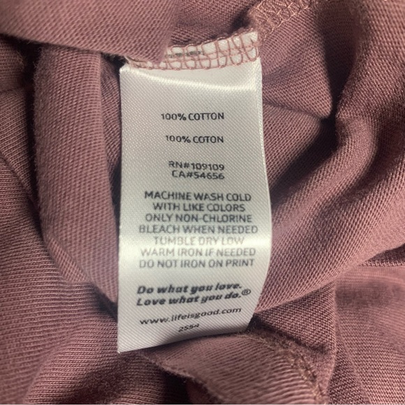 NWT Life Is Good Purple Women's Owl Tee size Large - Picture 8 of 9